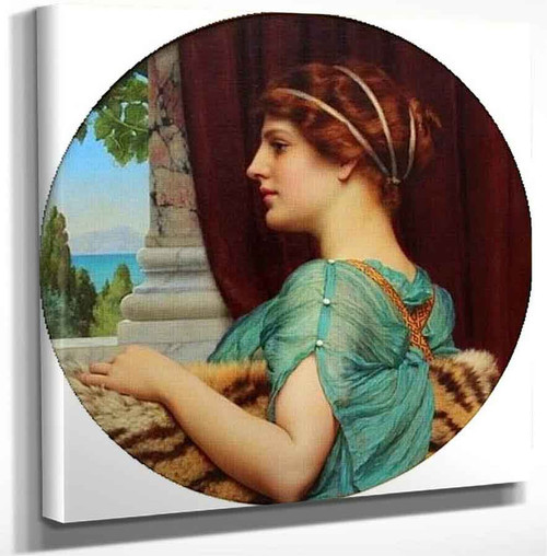 A Pompeian Lady 21 By John William Godward Art Reproduction