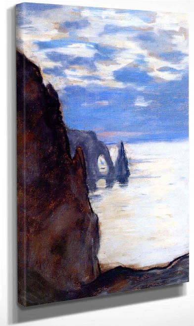 Etretat, The Needle Rock And Porte D'aval By Claude Oscar Monet Art Reproduction