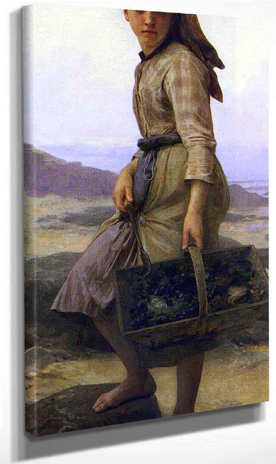 Fisherwoman1 By William Bouguereau By William Bouguereau
