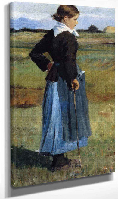 French Peasant Girl By Frederick Childe Hassam By Frederick Childe Hassam