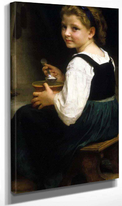 Girl Eating Porridge By William Bouguereau By William Bouguereau