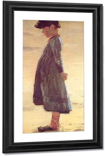 Girl On The Beach By Peder Severin Kroyer