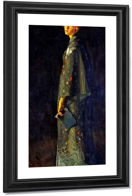 Girl With A Book By William Merritt Chase By William Merritt Chase