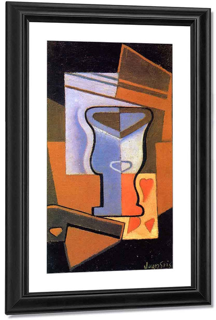 Glass And Playing Card 2 By Juan Gris