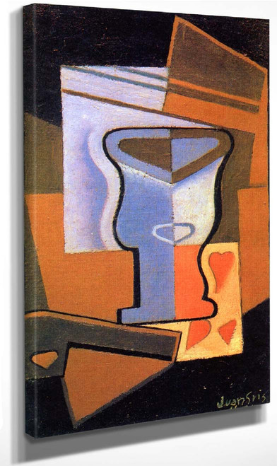 Glass And Playing Card 2 By Juan Gris