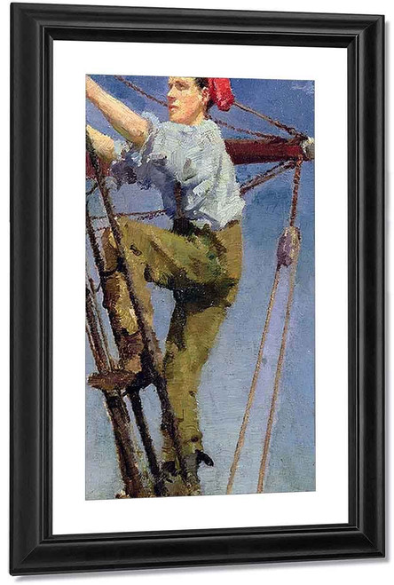 Going Aloft By Henry Scott Tuke