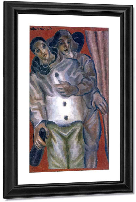 Harlequin And Pierrot By Juan Gris