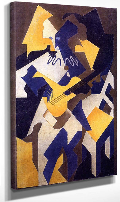 Harlequin With Guitar1 By Juan Gris