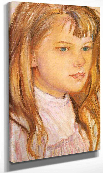 Head Of A Girl 4 By Stanislaw Wyspianski