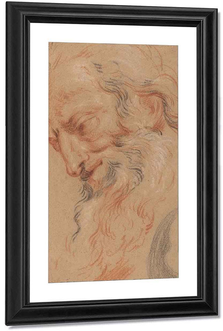 Head Of An Old Man1 By Antoine Coypel Ii By Antoine Coypel Ii