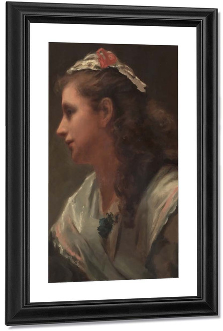 His First Model Miss Russell By William Morris Hunt By William Morris Hunt