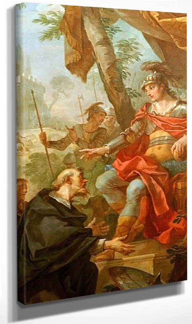 History Of Clovis St Remigius Of Reims Submitting Before Clovis By Charles Joseph Natoire By Charles Joseph Natoire