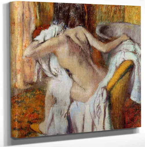 After The Bath Woman Drying Herself5 By Edgar Degas Art Reproduction