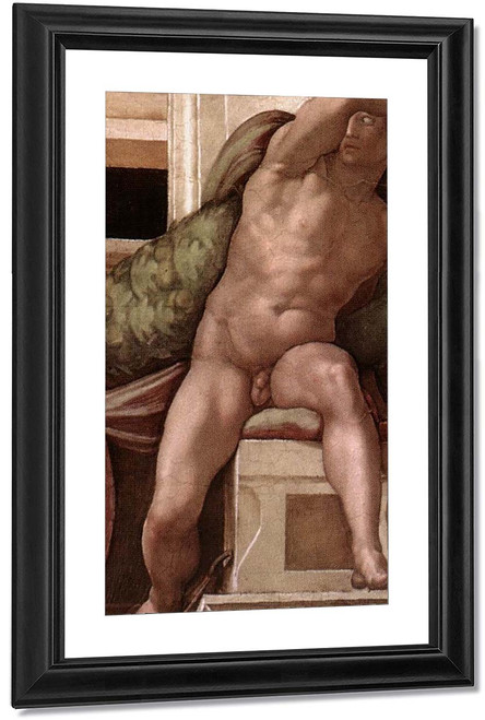Ignudo By Michelangelo Buonarroti By Michelangelo Buonarroti