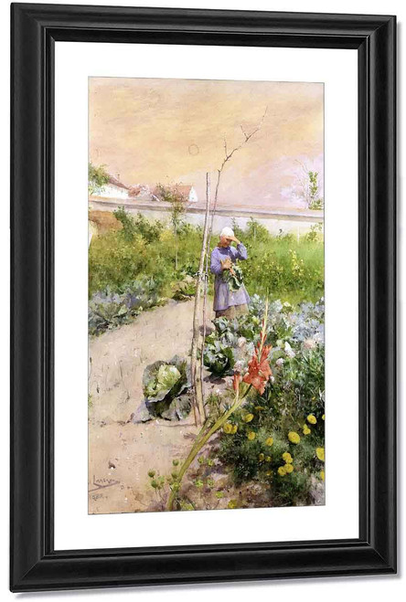 In The Kitchen Garden By Carl Larsson In The Kitchen Garden By Carl Larsson