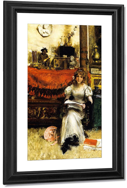 In The Studio 23 By William Merritt Chase By William Merritt Chase