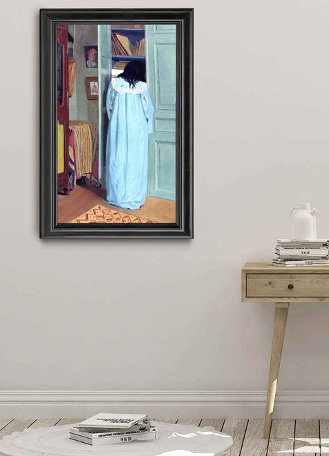 Interior, Woman In Blue Searching In A Cupboard By Felix Vallotton Art Reproduction Interior, Woman In Blue Searching In A Cupboard By Felix Vallotton Art Reproduction