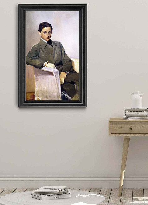 Joaquin Sorolla Garcia, Seated By Joaquin Sorolla Y Bastida Art Reproduction