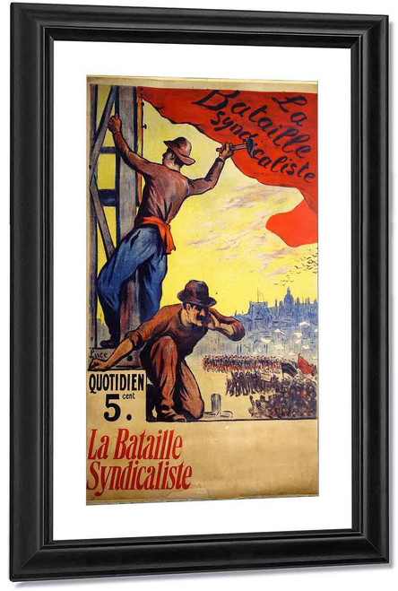 La Bataille Syndicaliste By Maximilien Luce By Maximilien Luce