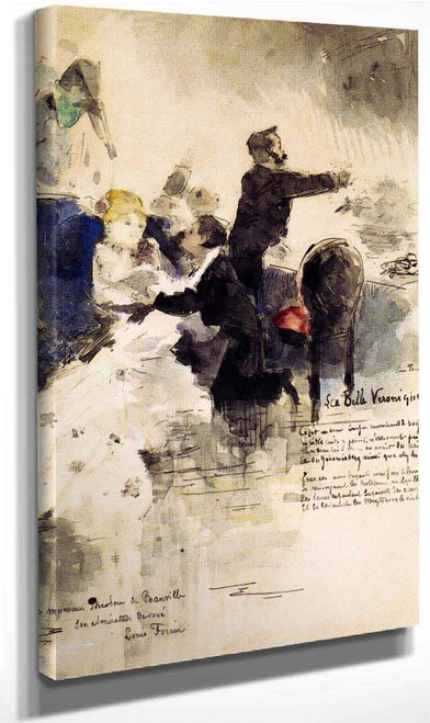 La Belle Veronique By Jean Louis Forain By Jean Louis Forain