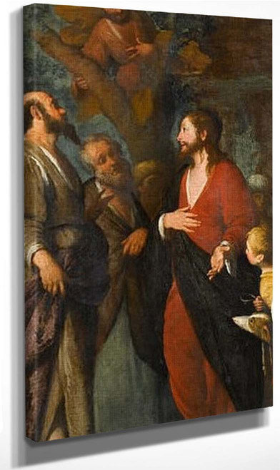 La Conversion De Zachee By Bernardo Strozzi