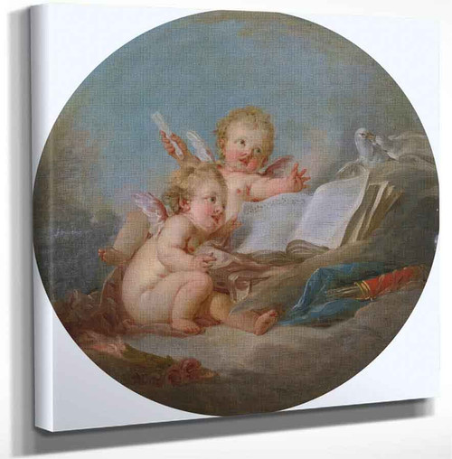 Allegory Of Music By Francois Boucher(French 1703 1770 By Francois Boucher(French 1703 1770) Art Reproduction