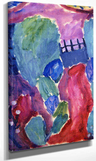 Large Variation Garden Path, From The 'Red Path' Series By Alexei Jawlensky Art Reproduction