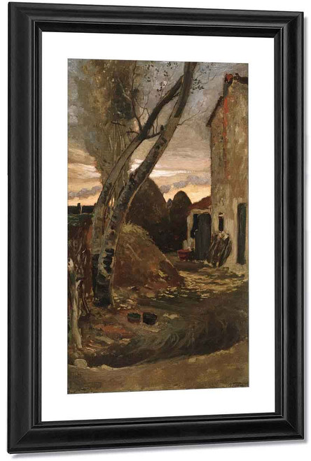 Leaning Trees Near Viareggio By Elihu Vedder Leaning Trees Near Viareggio By Elihu Vedder