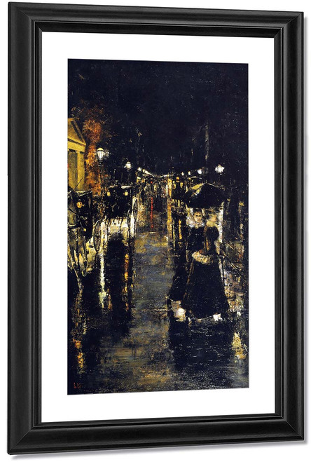 Leipzig Street By Lesser Ury