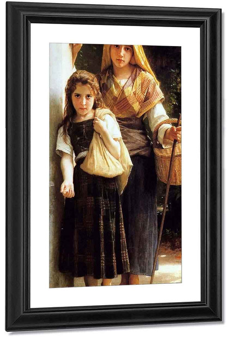 Little Beggars By William Bouguereau By William Bouguereau