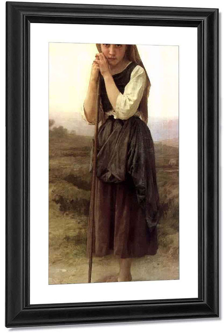 Little Shepherdess By William Bouguereau By William Bouguereau