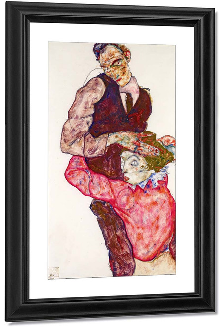 Lovers Self Portrait With Wally By Egon Schiele By Egon Schiele