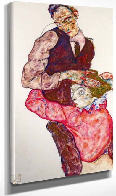 Lovers Self Portrait With Wally By Egon Schiele By Egon Schiele