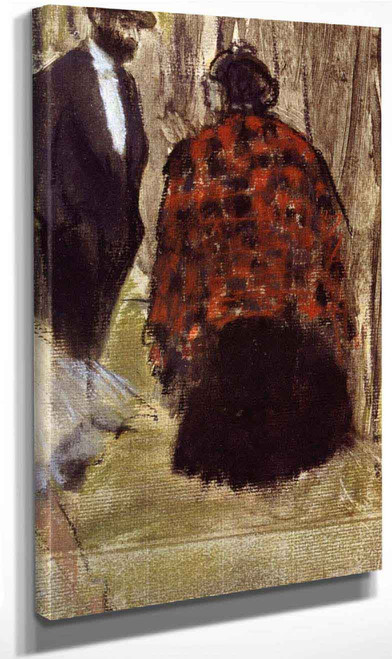 Ludovic Halevy Speaking With Madame Cardinal By Edgar Degas By Edgar Degas
