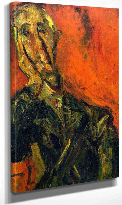 Man In A Green Coat By Chaim Soutine