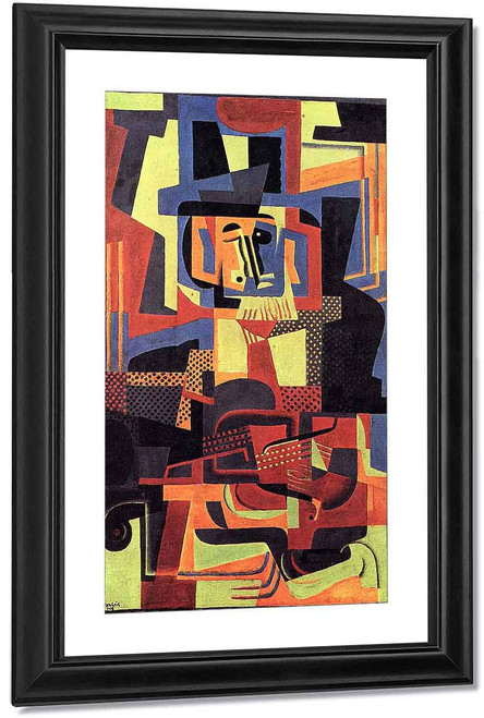 Man With Violin By Juan Gris