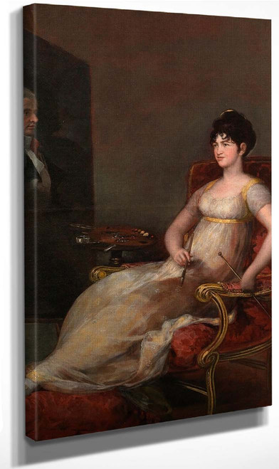 Maria Tomaso Palafox Y Portocarrero, Marchioness Of Villafranca, Painting Her Husband By Francisco Jose De Goya Y Lucientes Art Reproduction
