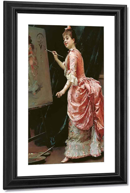 Mischievous Model By Raimundo De Madrazo Y Garreta Mischievous Model By Raimundo De Madrazo Y Garreta