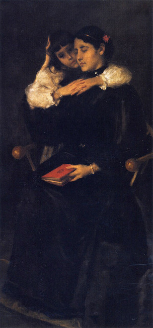 Mother And Child By William Merritt Chase