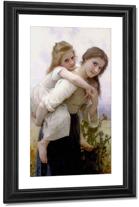 Not Too Much To Carry By William Bouguereau By William Bouguereau