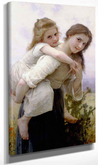 Not Too Much To Carry By William Bouguereau By William Bouguereau