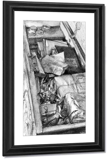 Old Documents In A Chest By Adolph Von Menzel By Adolph Von Menzel