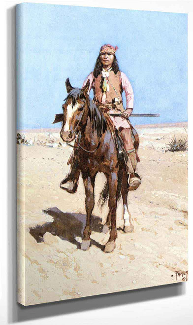 One Of Geronimo's Braves By Henry F. Farny By Henry F. Farny