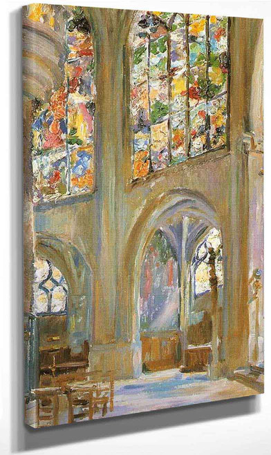 Paris, The Interior Of The Gothic Church Of St. Etienne By Stanislaw Wyspianski Art Reproduction