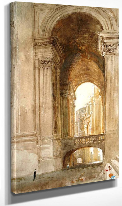 Part Of The Façade Of St Peter's, Rome, With The Arco Delle Campane By Joseph Mallord William Turner(English, 1775 1851) Art Reproduction