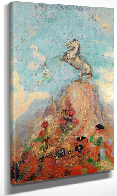 Pegasus Upon His Rock By Odilon Redon By Odilon Redon