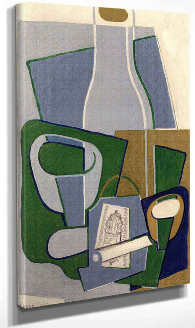 Pipe And Pack Of Tobacco By Juan Gris