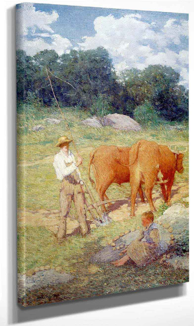 Ploughing For Buckwheat By Julian Alden Weir American 1852 1919