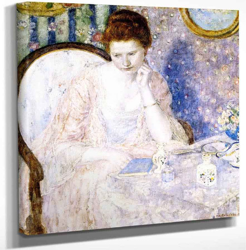 At The Dressing Table By Frederick Carl Frieseke Art Reproduction