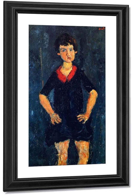 Portrait Of A Child In Blue By Chaim Soutine